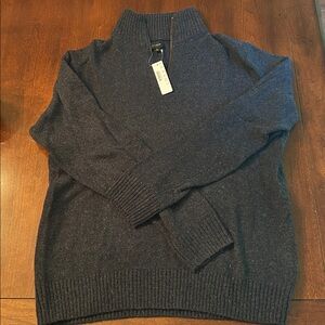 J. Crew Charcoal Half-Zip Pullover